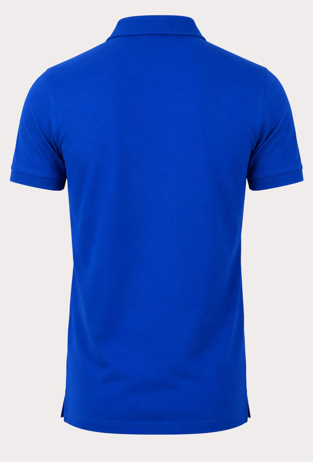 Polo Uomo manica corta MARLBORO CLASSIC logo ricamato lato cuore, colletto tinta unita- BLU ROYAL