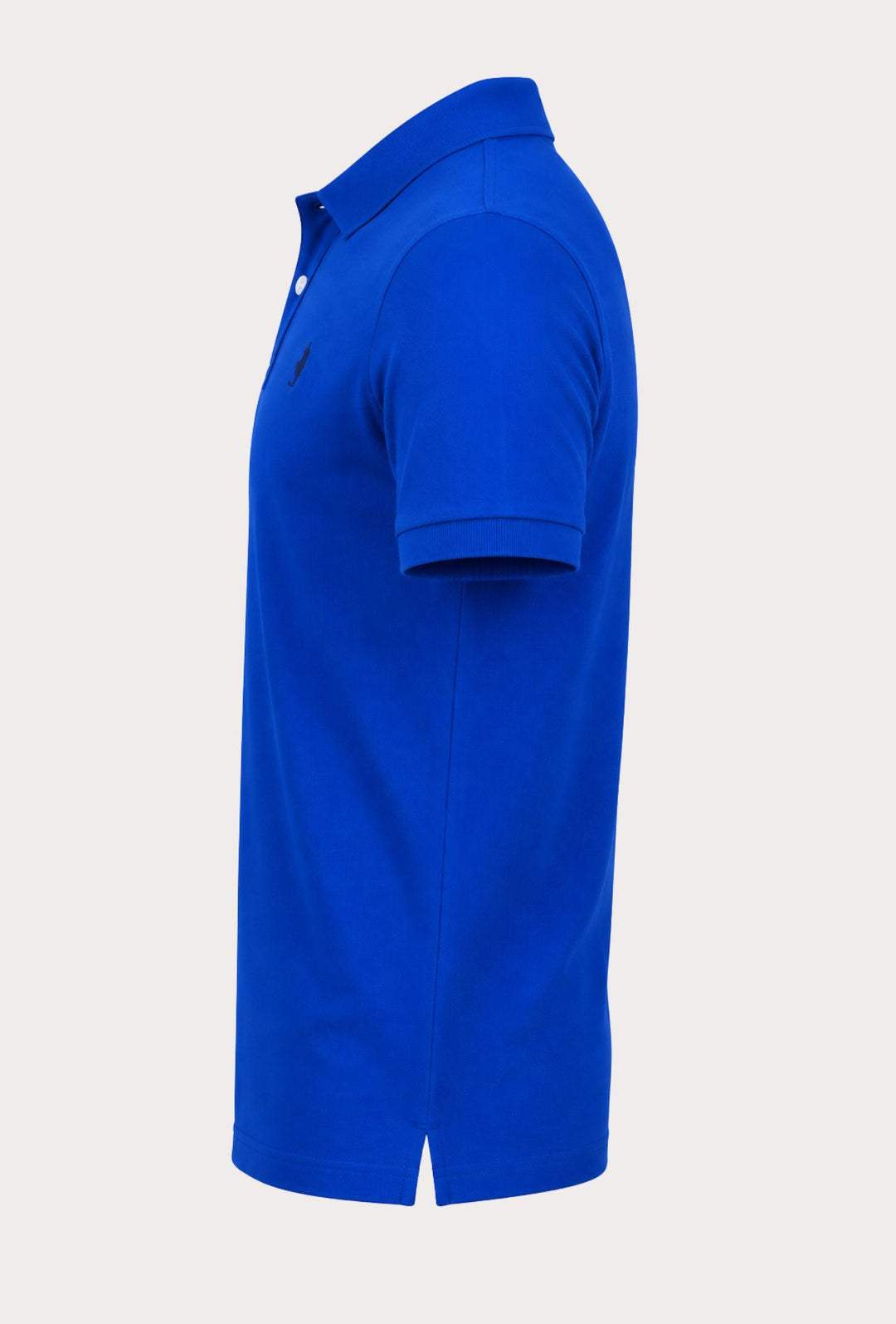 Polo Uomo manica corta MARLBORO CLASSIC logo ricamato lato cuore, colletto tinta unita- BLU ROYAL