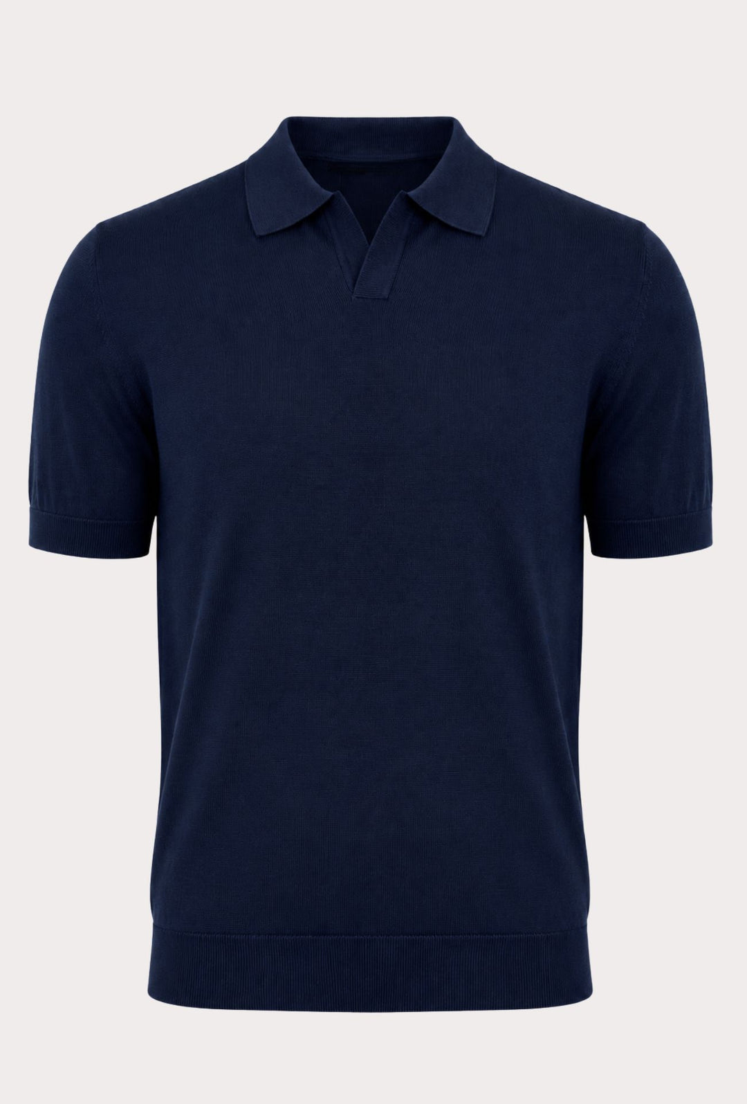 Polo Uomo in Tencel, Seta e Cotone DRESSERD- BLU NAVY