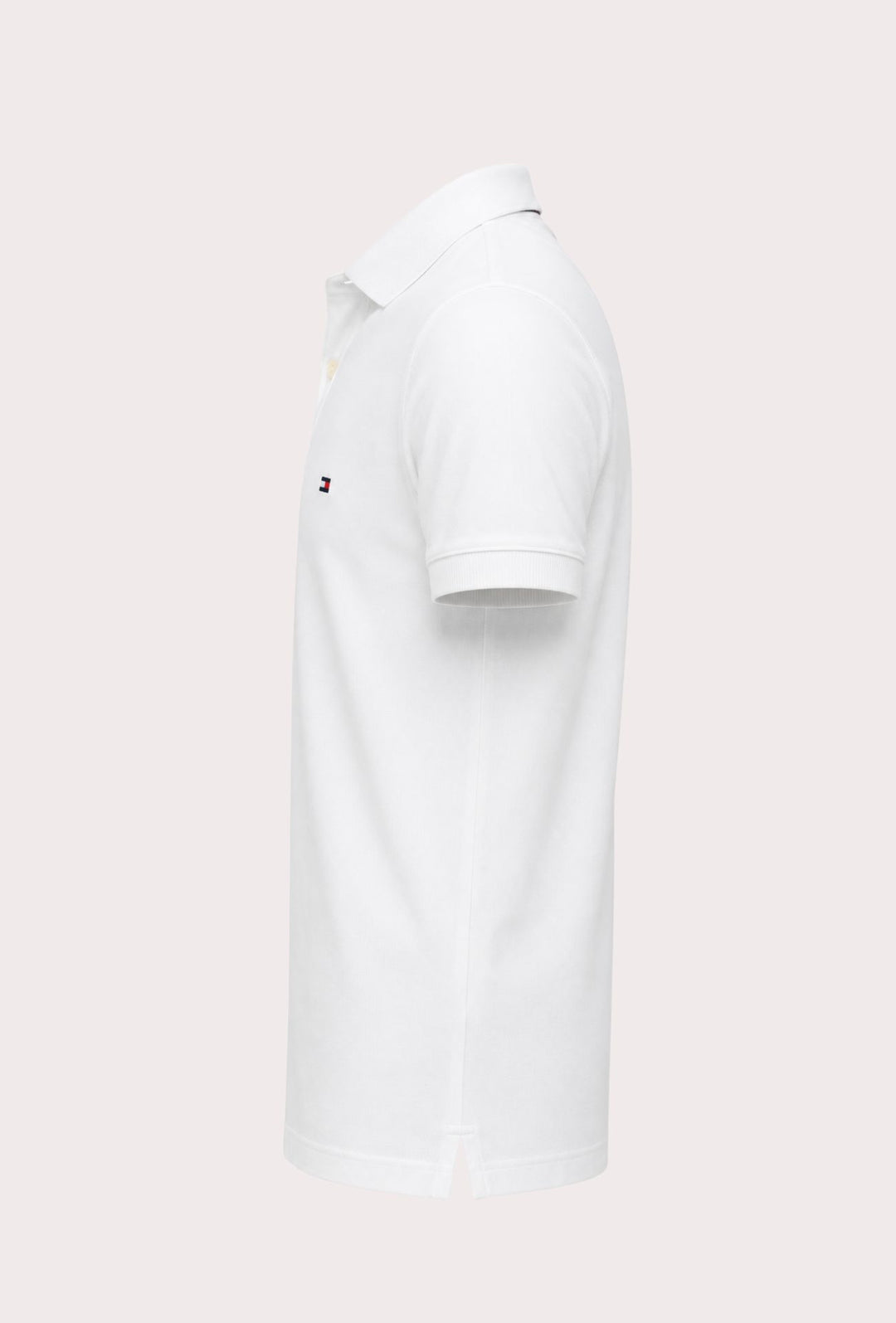 Polo Tommy Hilfiger Uomo in Cotone Piquet Regular Fit -BIANCO