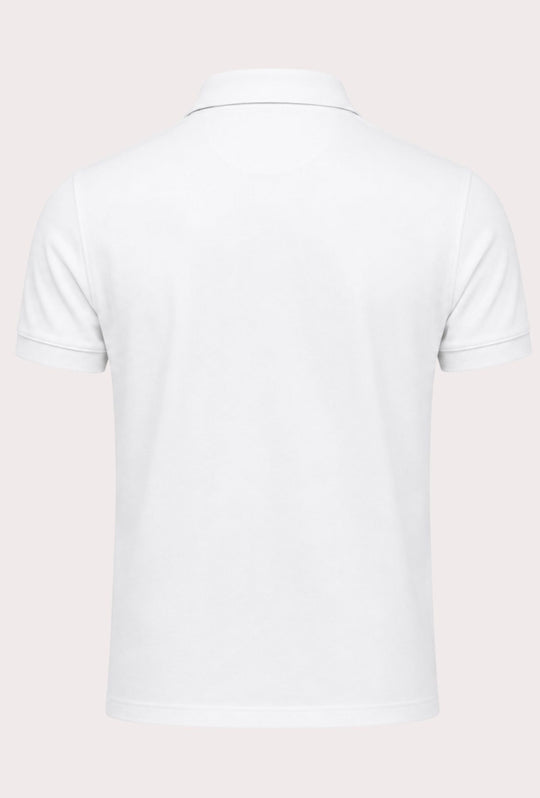 Polo Tommy Hilfiger Uomo in Cotone Piquet Regular Fit -BIANCO