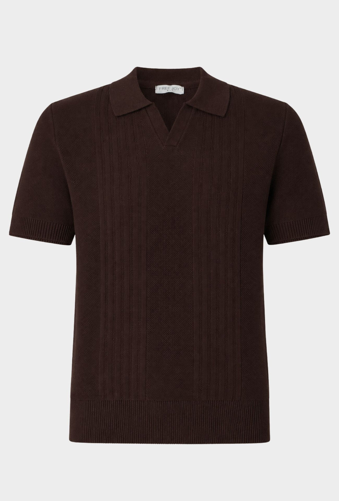 Polo Uomo in Maglia con Inserti Verticali in cotone- CAFFE'