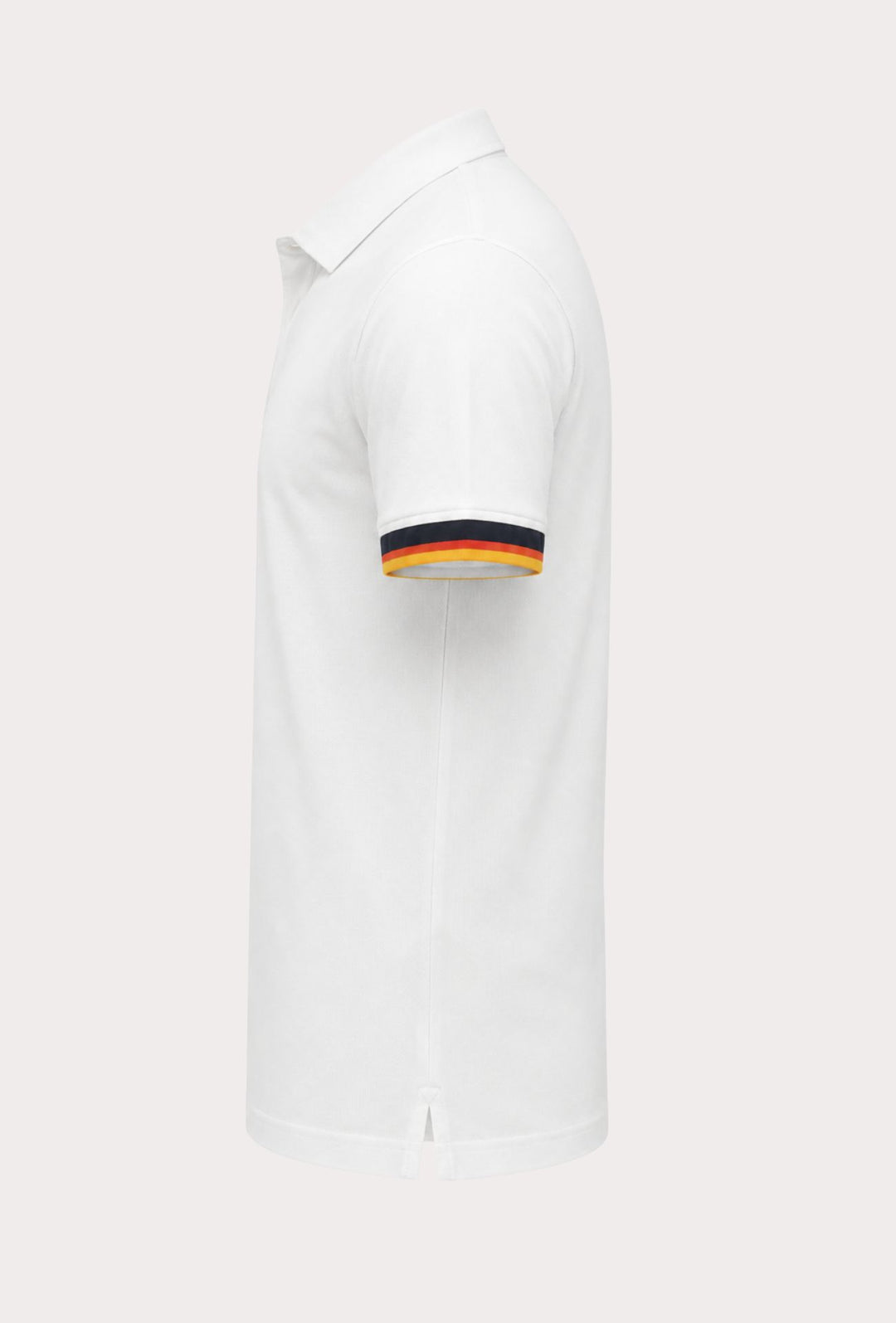 Polo Uomo Cranberry cotone Jersey semi slim con righe a contrasto - BIANCO
