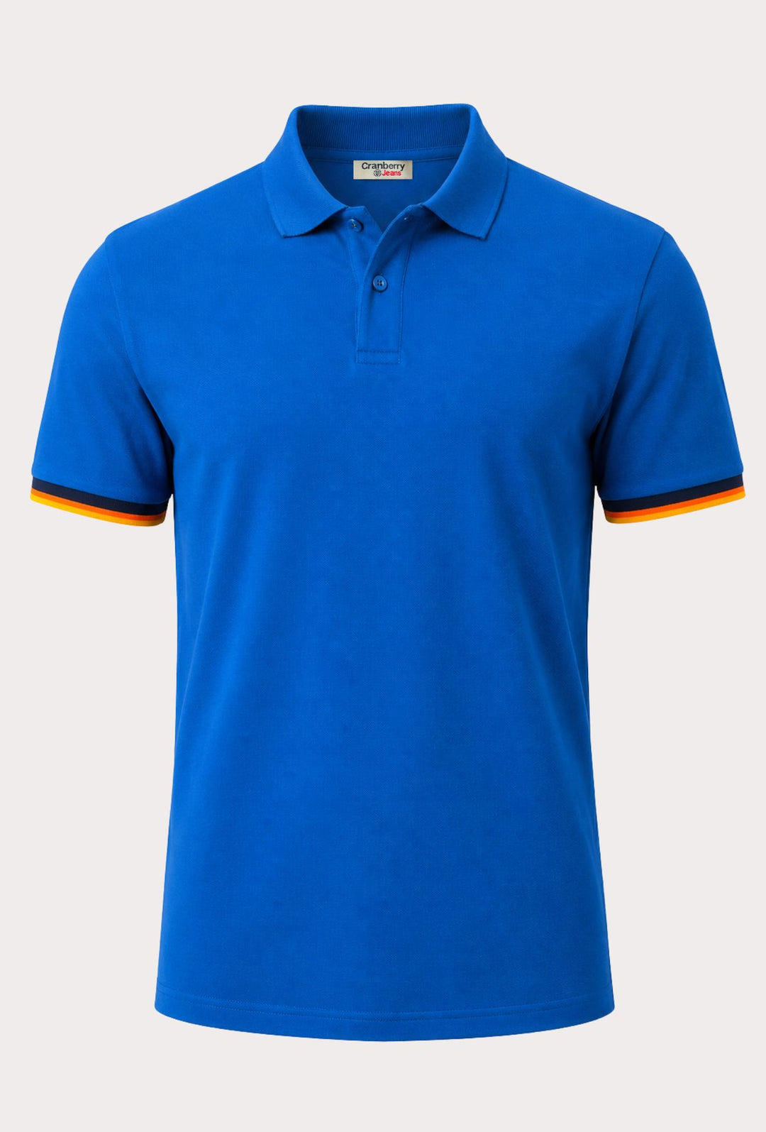Polo Uomo Cranberry cotone Jersey semi slim con righe a contrasto -AVIO