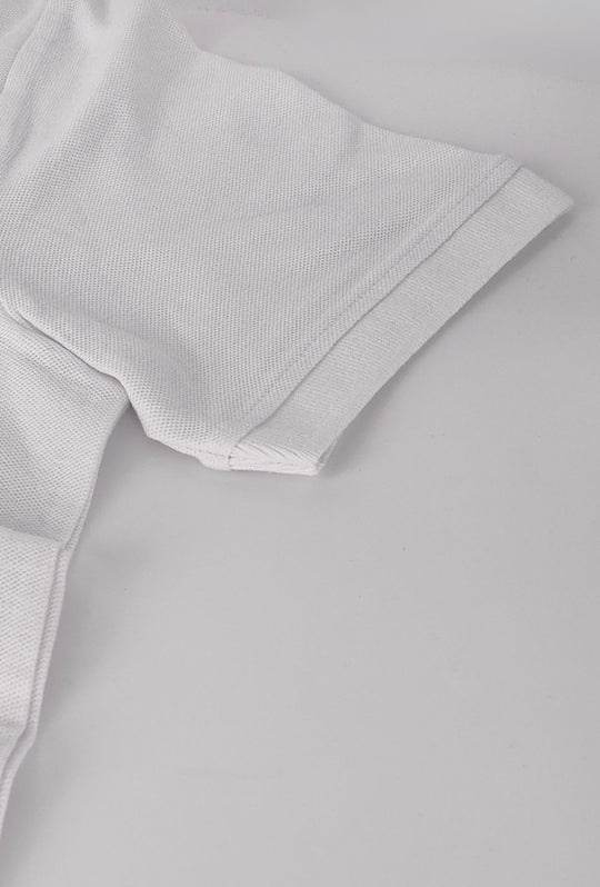 Polo Uomo manica corta MARLBORO CLASSIC logo ricamato lato cuore, colletto tinta unita- BIANCO
