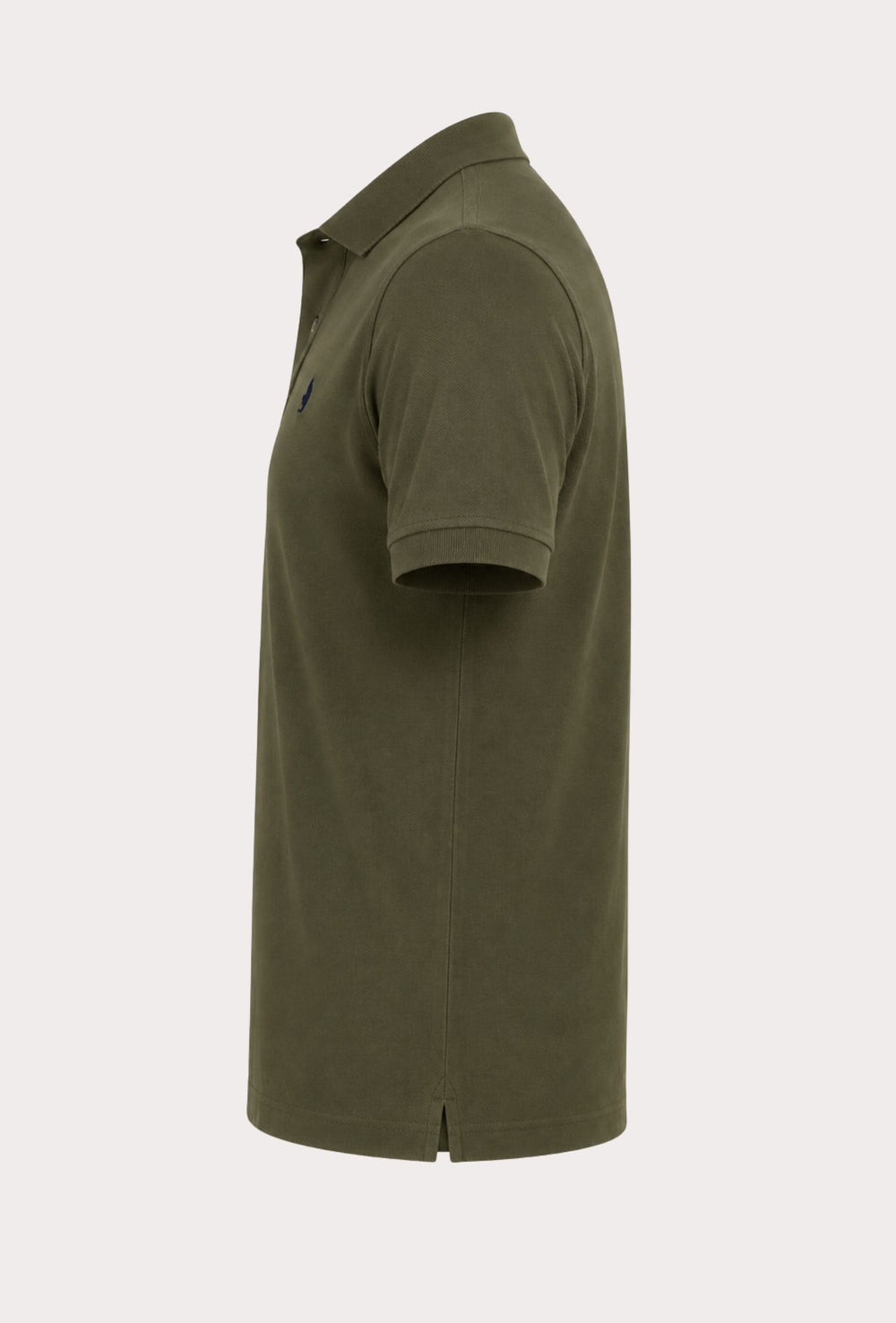 Polo Uomo manica corta MARLBORO CLASSIC logo ricamato lato cuore, colletto tinta unita- VERDE OLIVA