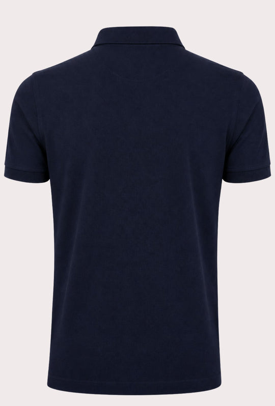 Polo Tommy Hilfiger Uomo in Cotone Piquet Regular Fit -BLU NAVY
