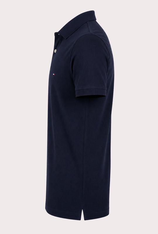 Polo Tommy Hilfiger Uomo in Cotone Piquet Regular Fit -BLU NAVY