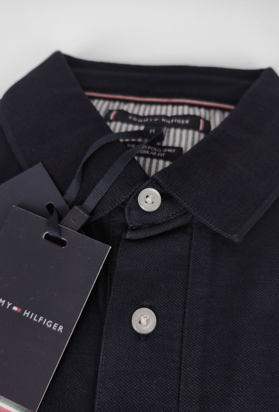 Polo Tommy Hilfiger Uomo in Cotone Piquet Regular Fit -BLU NAVY