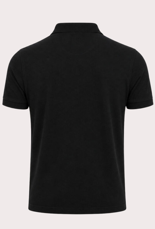 Polo Tommy Hilfiger Uomo in Cotone Piquet Regular Fit -NERO