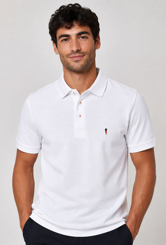 Polo Uomo Manica Corta CIRCOLO VELA POSILLIPO - BIANCO