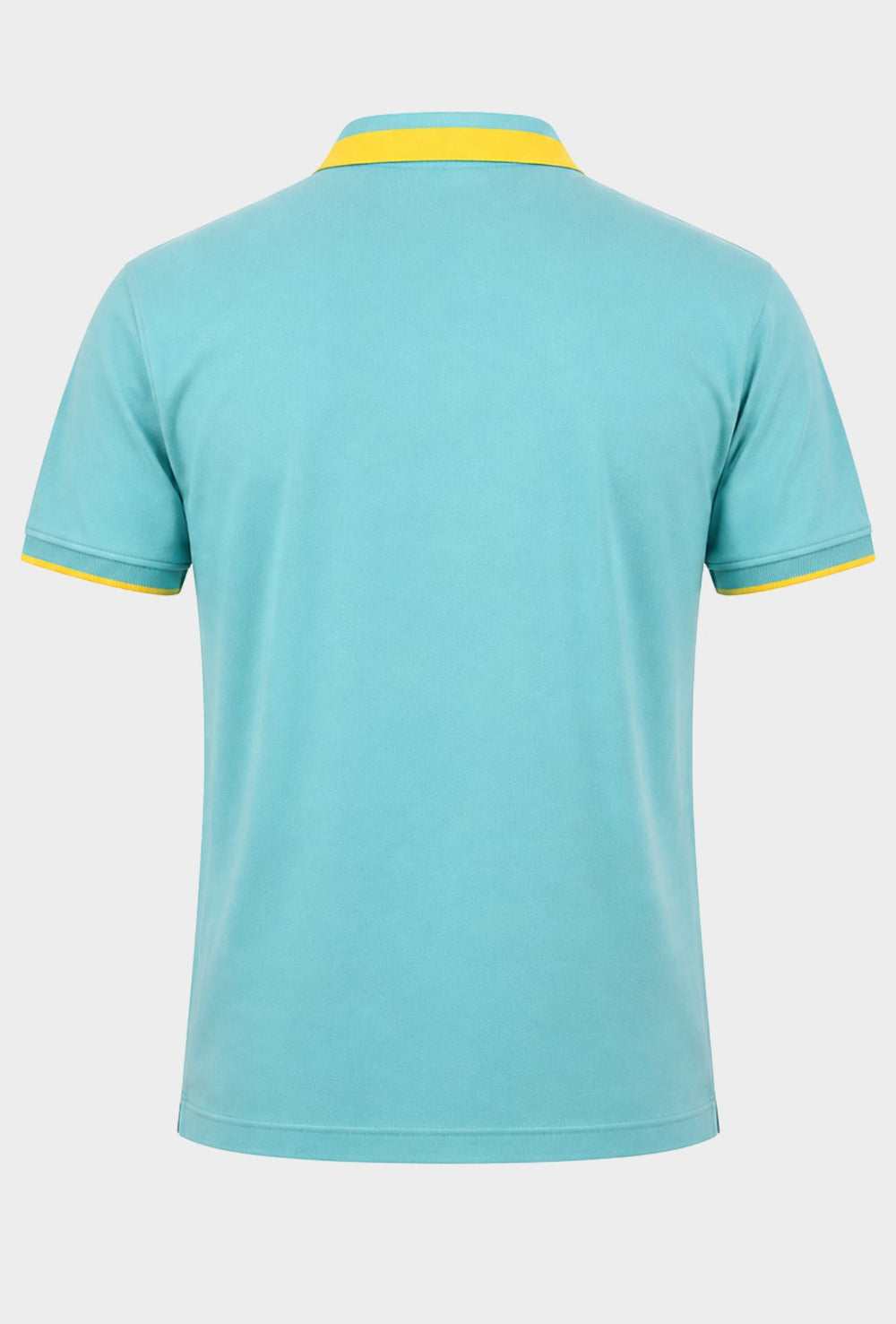 Polo uomo INVICTA mezza manica cotone Piquet Contrasto collo Maglie Dresserd - CELESTE