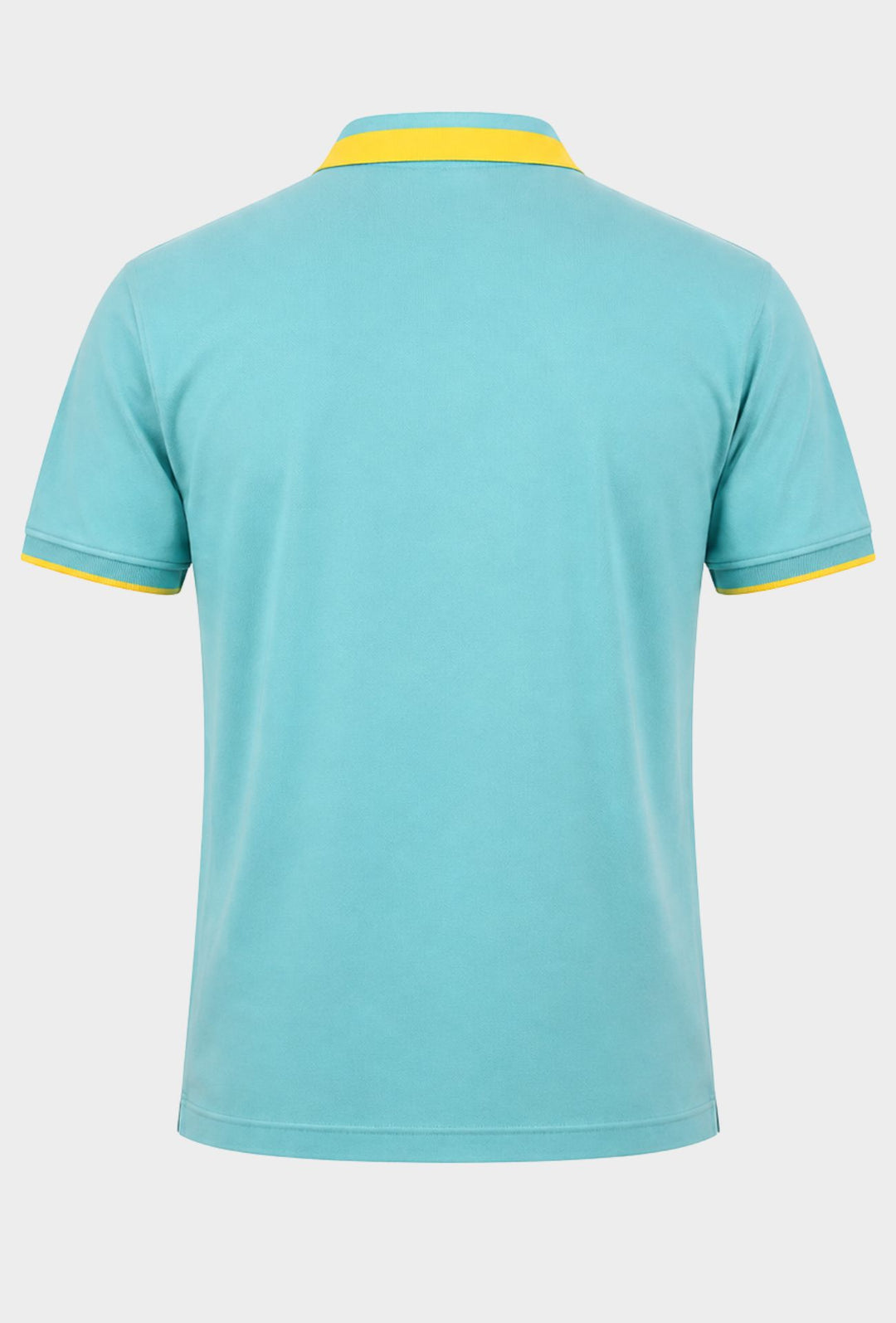 Polo uomo INVICTA mezza manica cotone Piquet Contrasto collo Maglie Dresserd - CELESTE