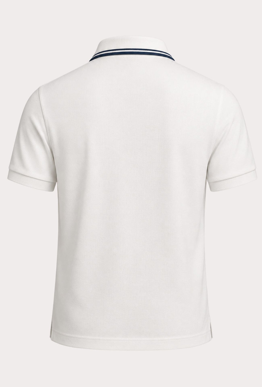 Polo Uomo manica corta MARLBORO CLASSIC logo ricamato lato cuore, colletto con doppio righino- BIANCO