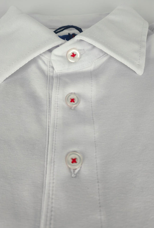 Polo Uomo Manica Corta CIRCOLO VELA POSILLIPO - BIANCO