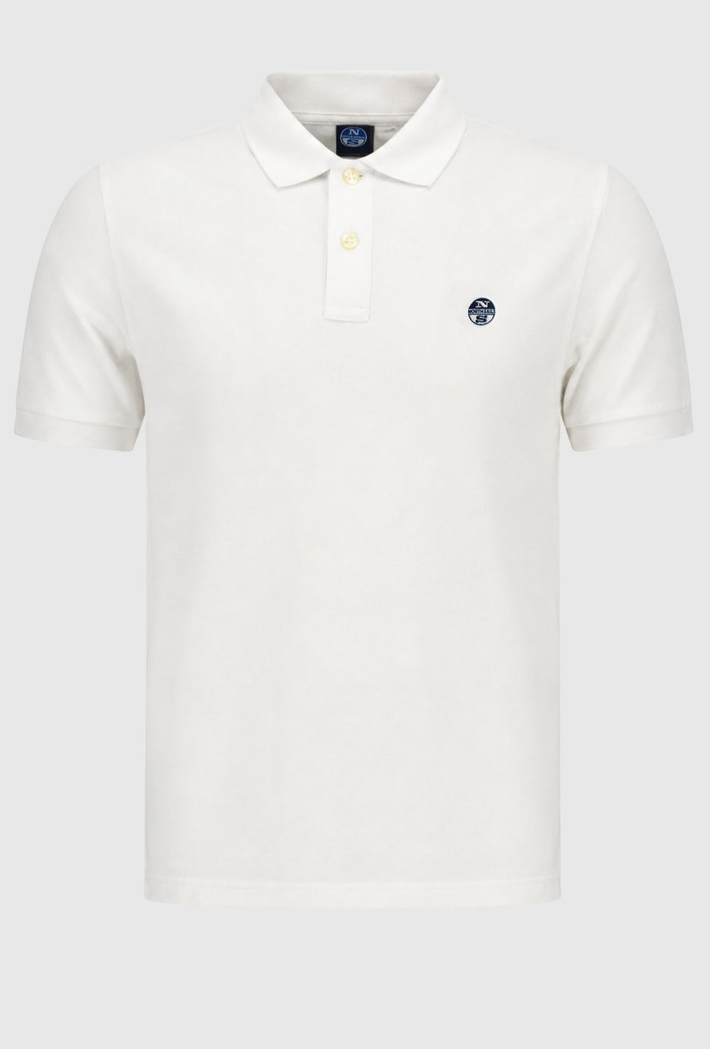 Polo Uomo Regular Fit North Sails- BIANCO