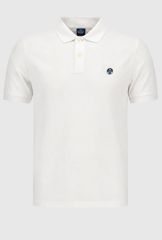 Polo Uomo Regular Fit North Sails- BIANCO