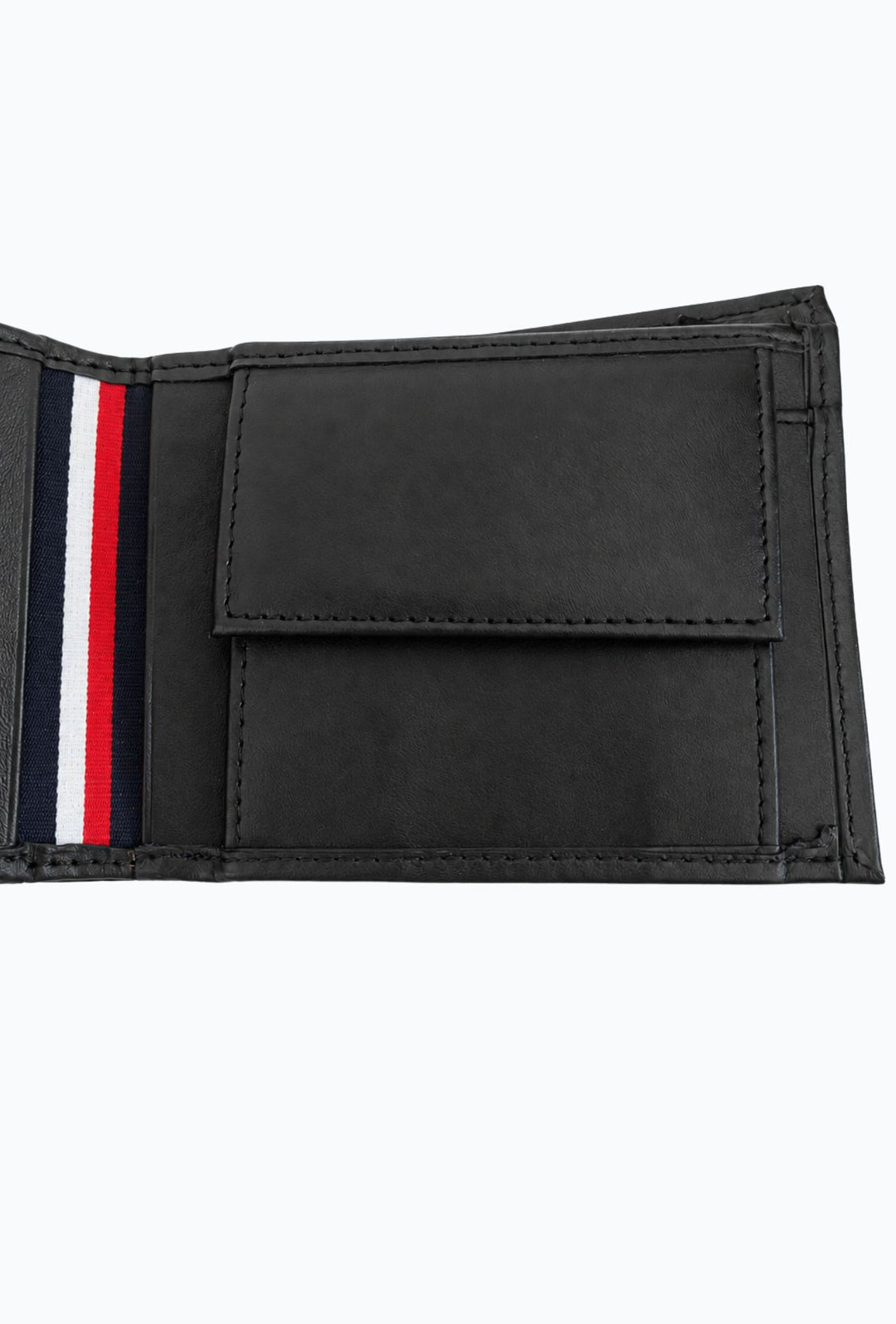 Portafoglio Uomo Tommy Hilfiger in Pelle con Inserti Verticali- NERO