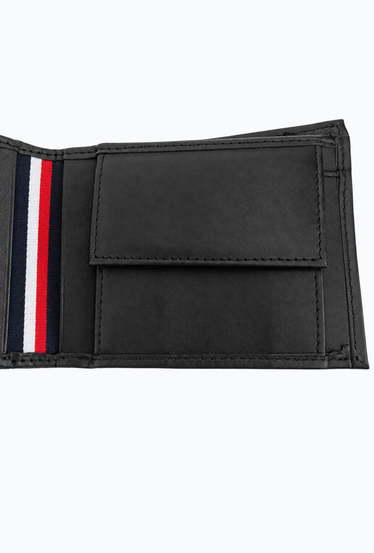 Portafoglio Uomo Tommy Hilfiger in Pelle con Inserti Verticali- NERO