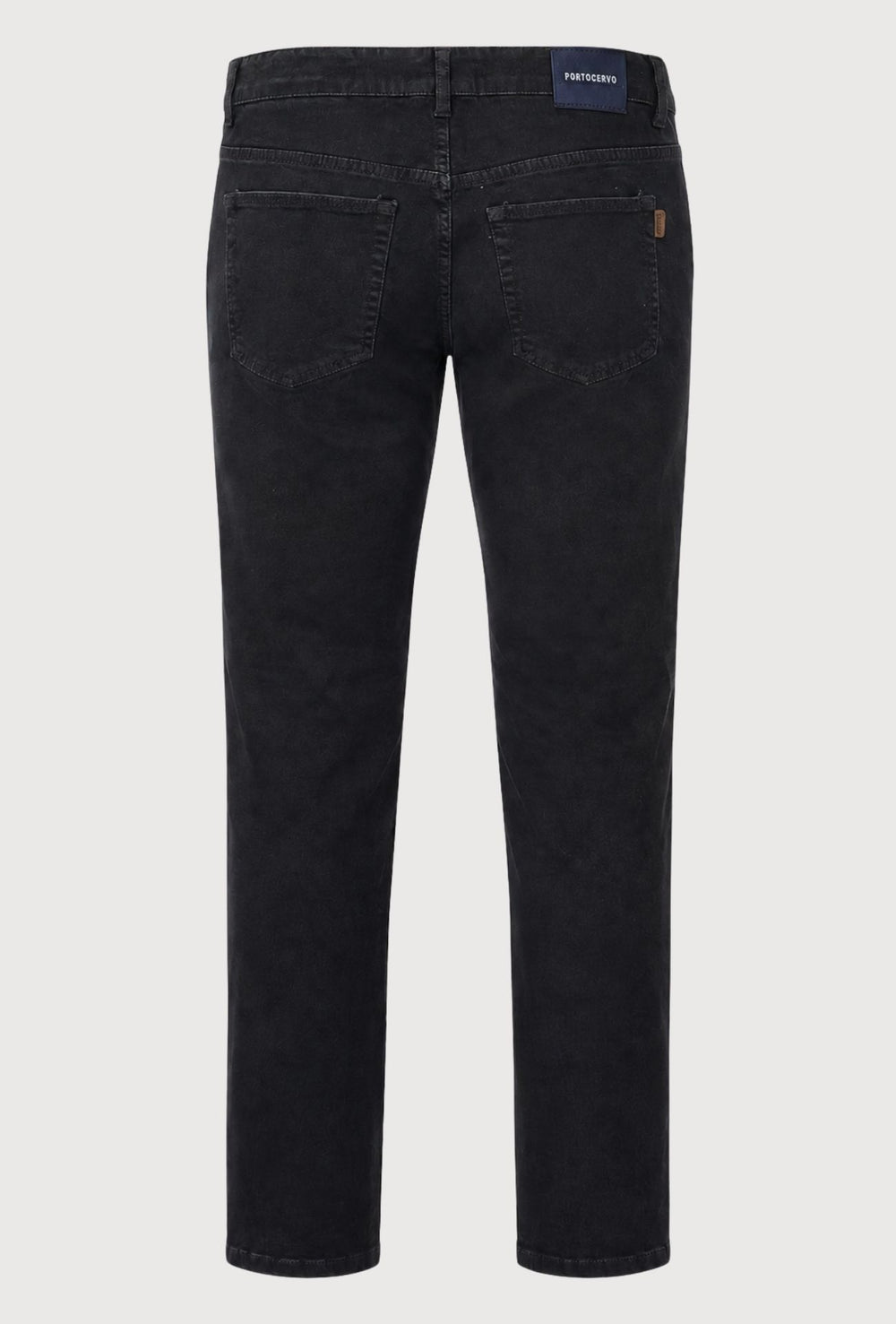 Pantalone Uomo 5 Tasche in gabardina stretch invernale - NERO