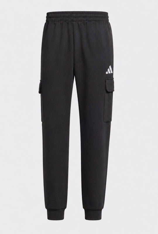 Pantalone Tuta Uomo ADIDAS Nero in Cotone Cargo Jogger - NERO