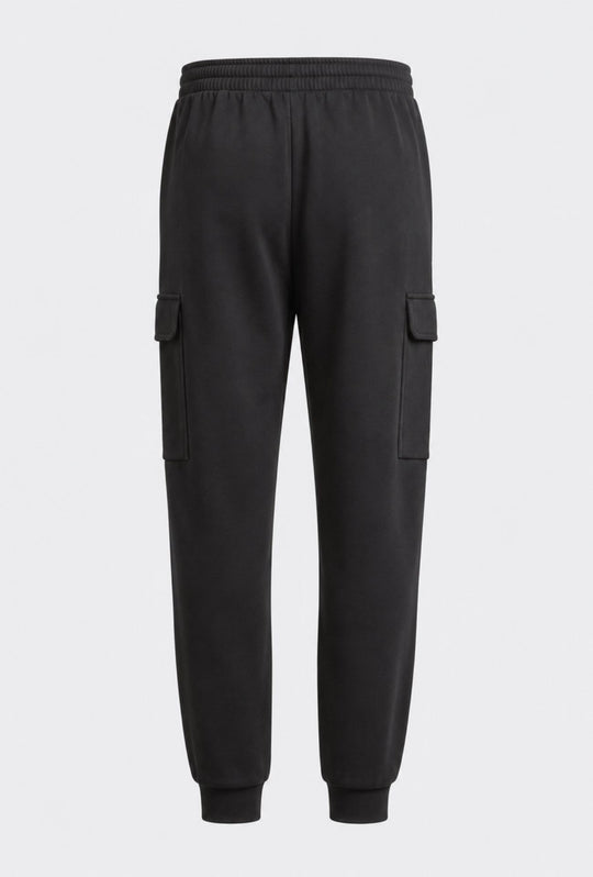 Pantalone Tuta Uomo ADIDAS Nero in Cotone Cargo Jogger - NERO