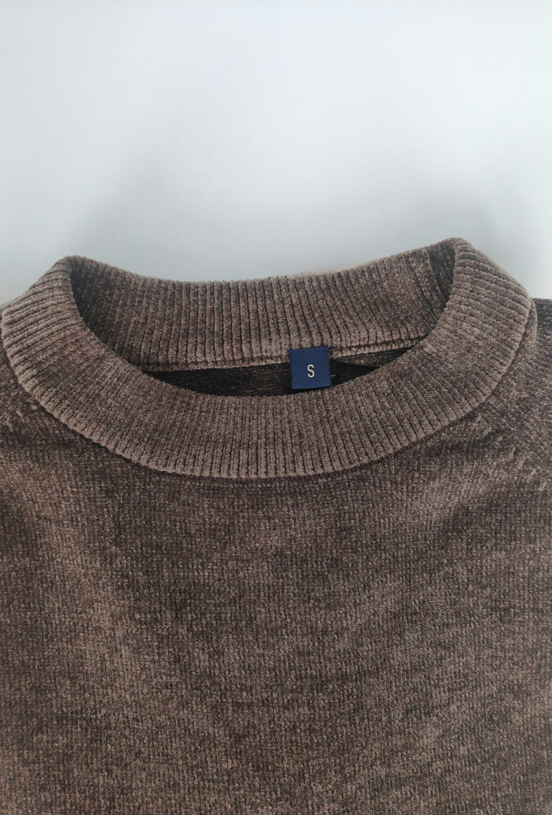 Pullover Uomo Girocollo in Morbida Ciniglia Maniche Lunghe- CAFFE'