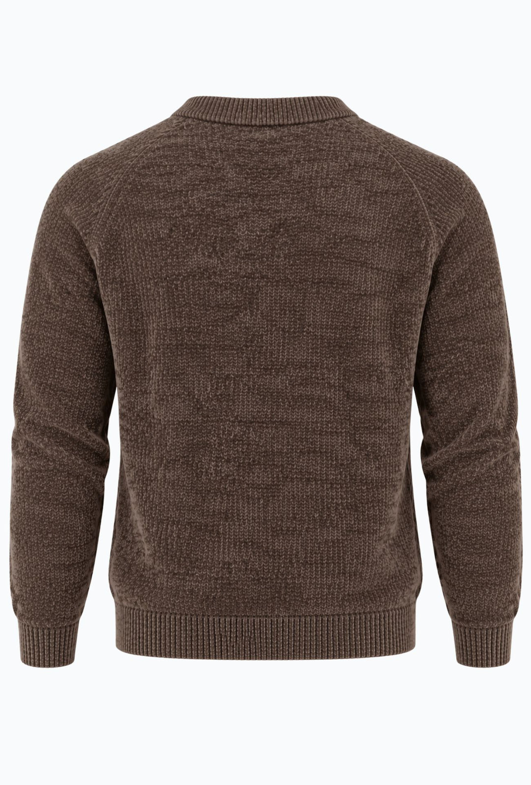 Pullover Uomo Girocollo in Morbida Ciniglia Maniche Lunghe- CAFFE'