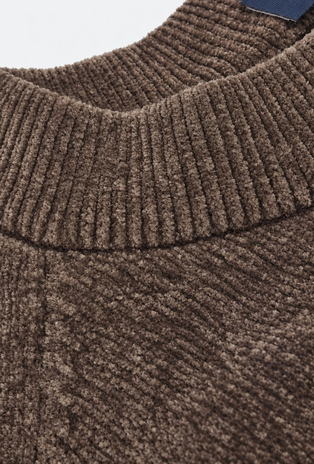 Pullover Uomo Girocollo in Morbida Ciniglia Maniche Lunghe- CAFFE'