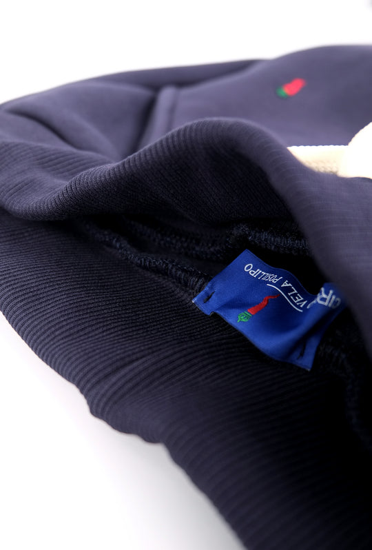 Pantalone di tuta Invernale con polsino pantaloni fitness tinta unita - BLU