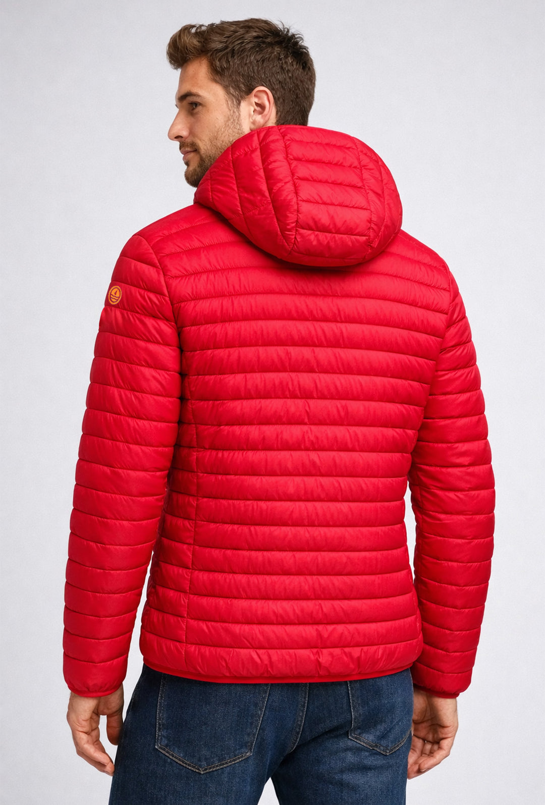 Giubbotto uomo Navy Sail 80 Grammi con cappuccio - ROSSO