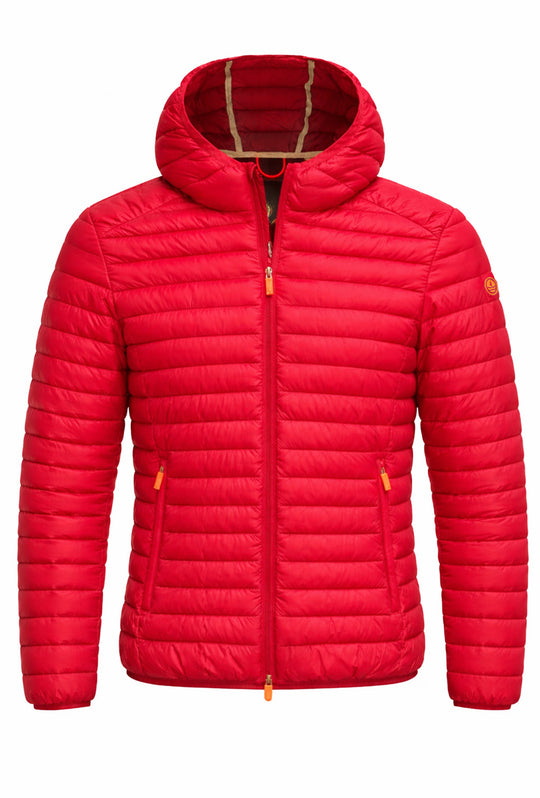Giubbotto uomo Navy Sail 80 Grammi con cappuccio - ROSSO