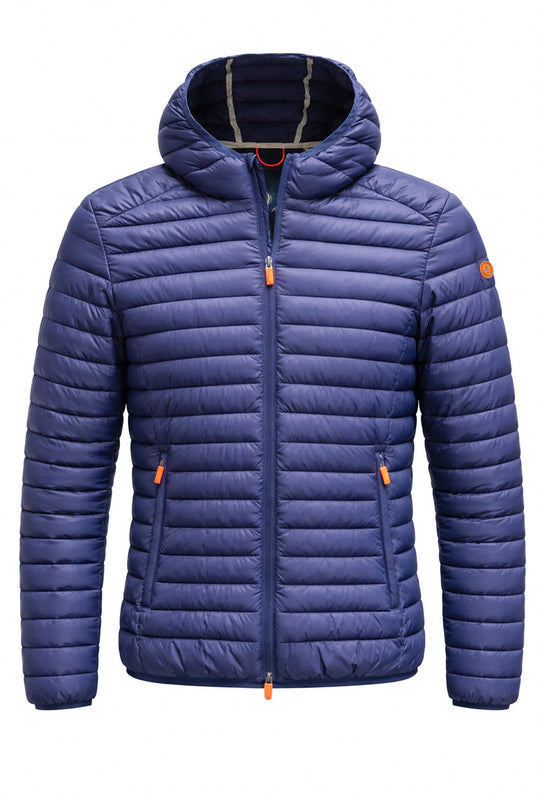 Giubbotto uomo Navy Sail 80 Grammi con cappuccio - BLU