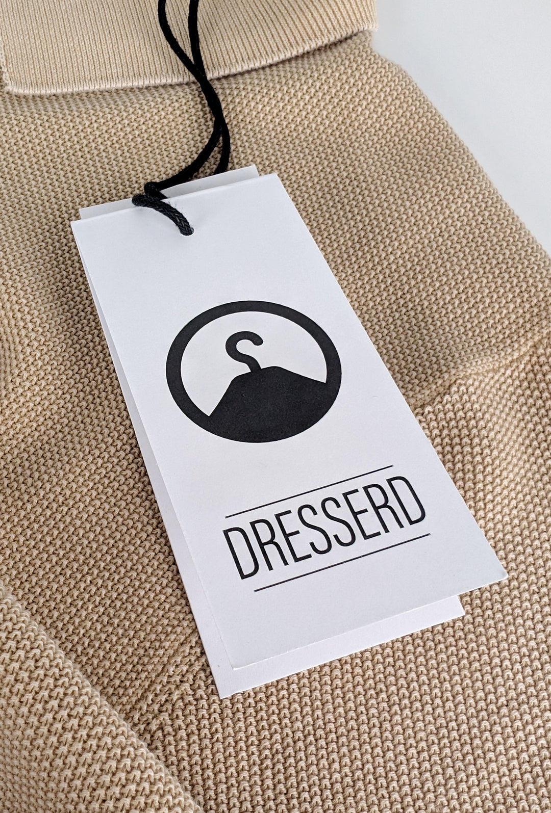 Polo uomo in filo mezza manica trama lavorata Slim fit - BEIGE