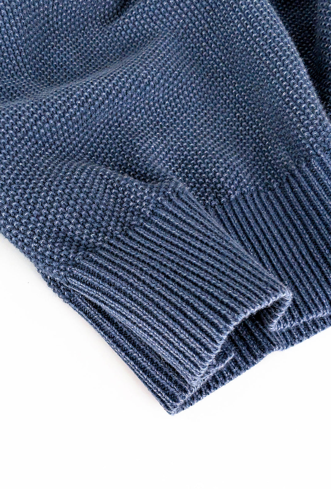Polo uomo in filo mezza manica trama lavorata Slim fit - BLU
