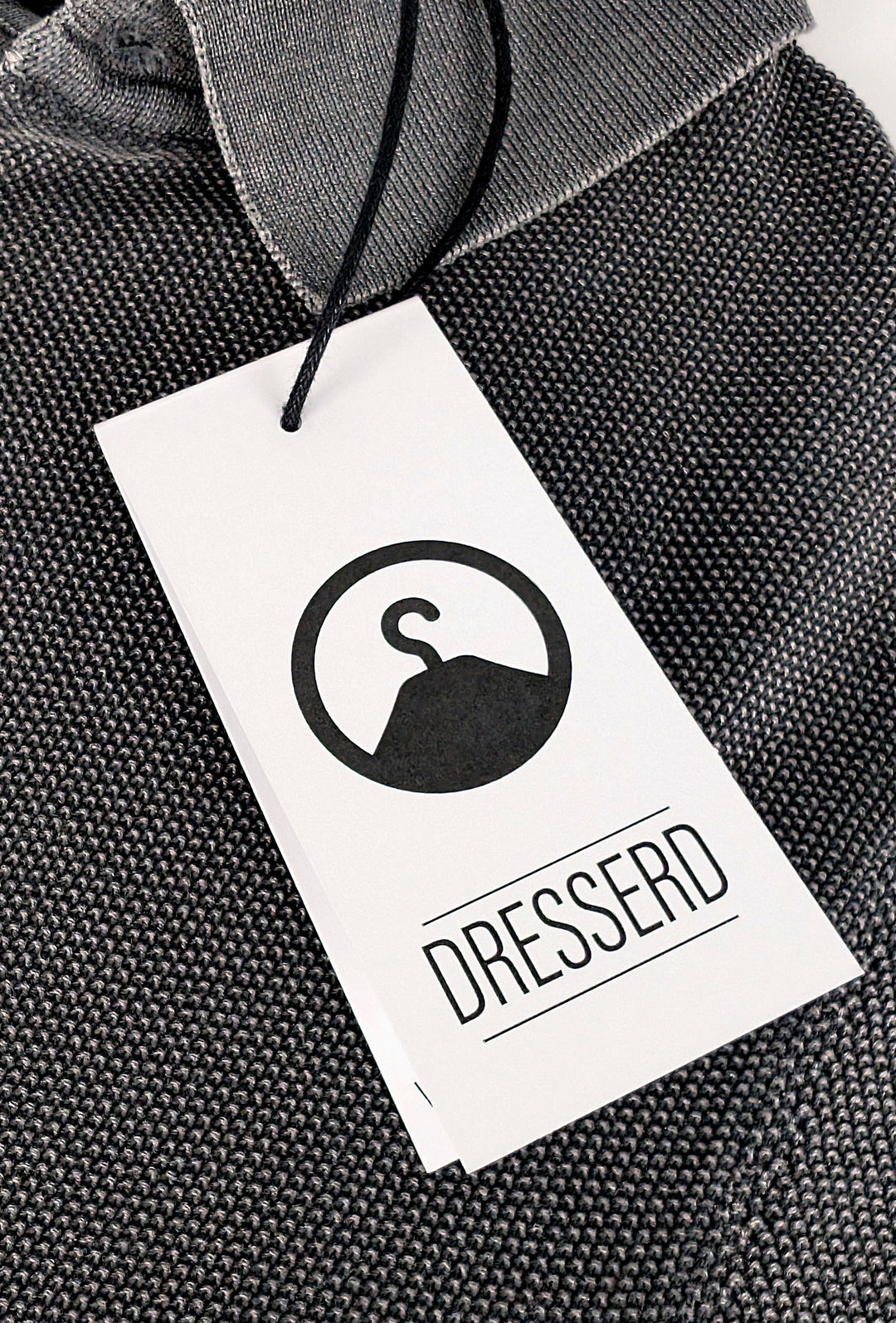 Polo uomo in filo mezza manica trama lavorata Slim fit - NERO