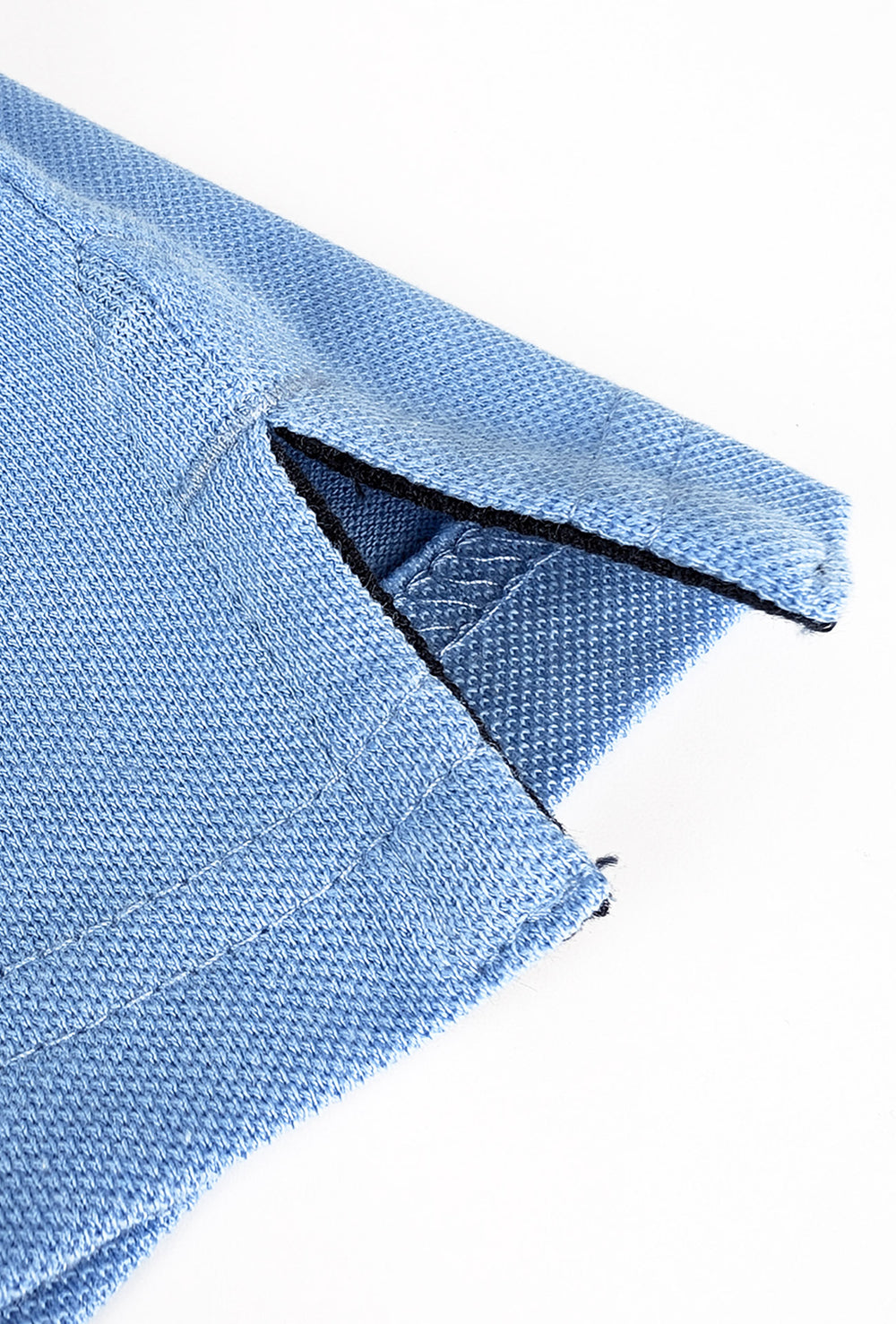 Polo Uomo HENRY COTTON'S in cotone piquet con bordino - AZZURRO