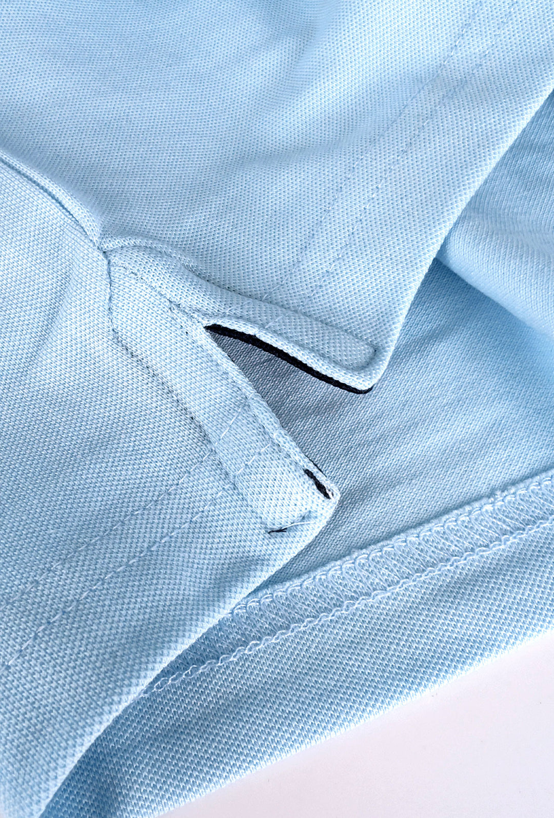 Polo Uomo TOMMY HILFIGER mezza manica colletto con righini a contrasto - AZZURRO