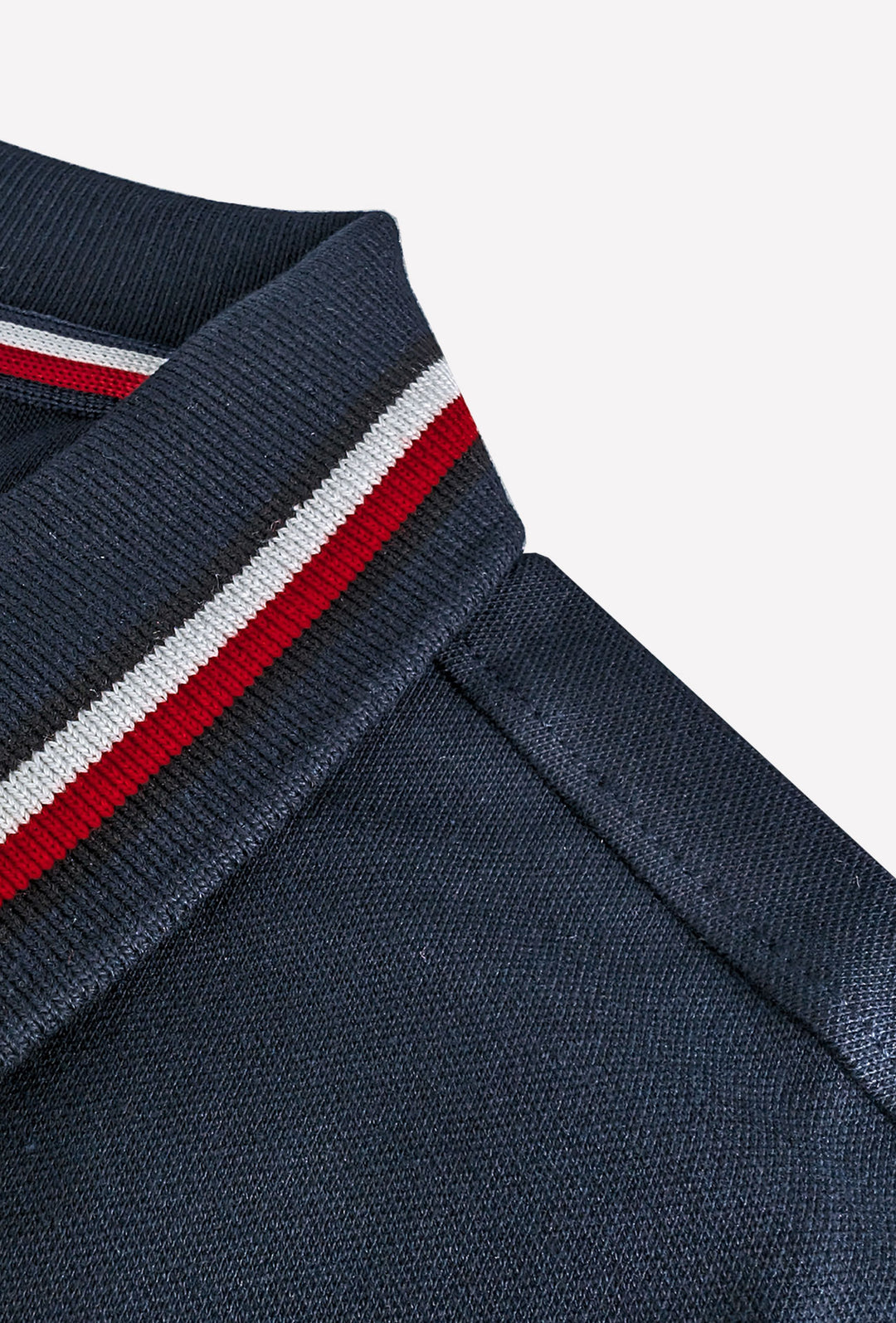 Polo Uomo TOMMY HILFIGER mezza manica colletto con righini a contrasto - BLU