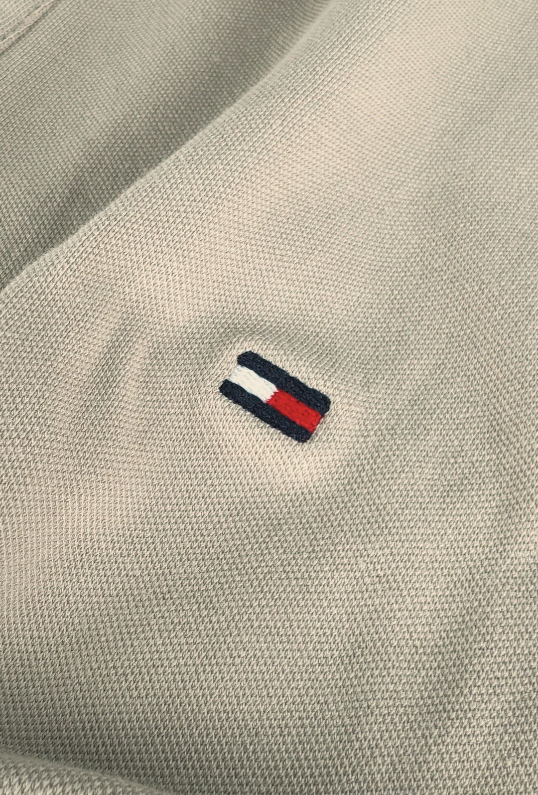 Polo Uomo TOMMY HILFIGER mezza manica colletto con righini a contrasto - BEIGE