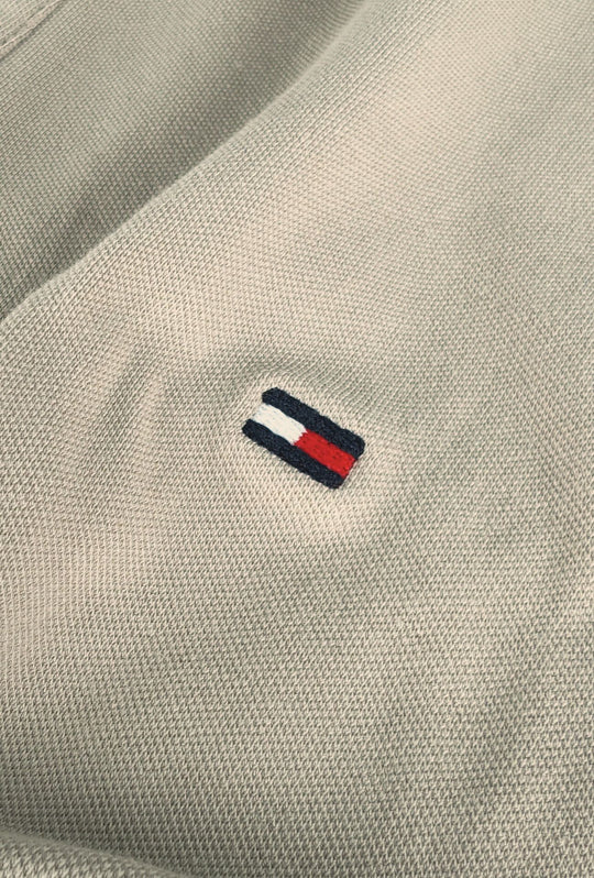 Polo Uomo TOMMY HILFIGER mezza manica colletto con righini a contrasto - BEIGE
