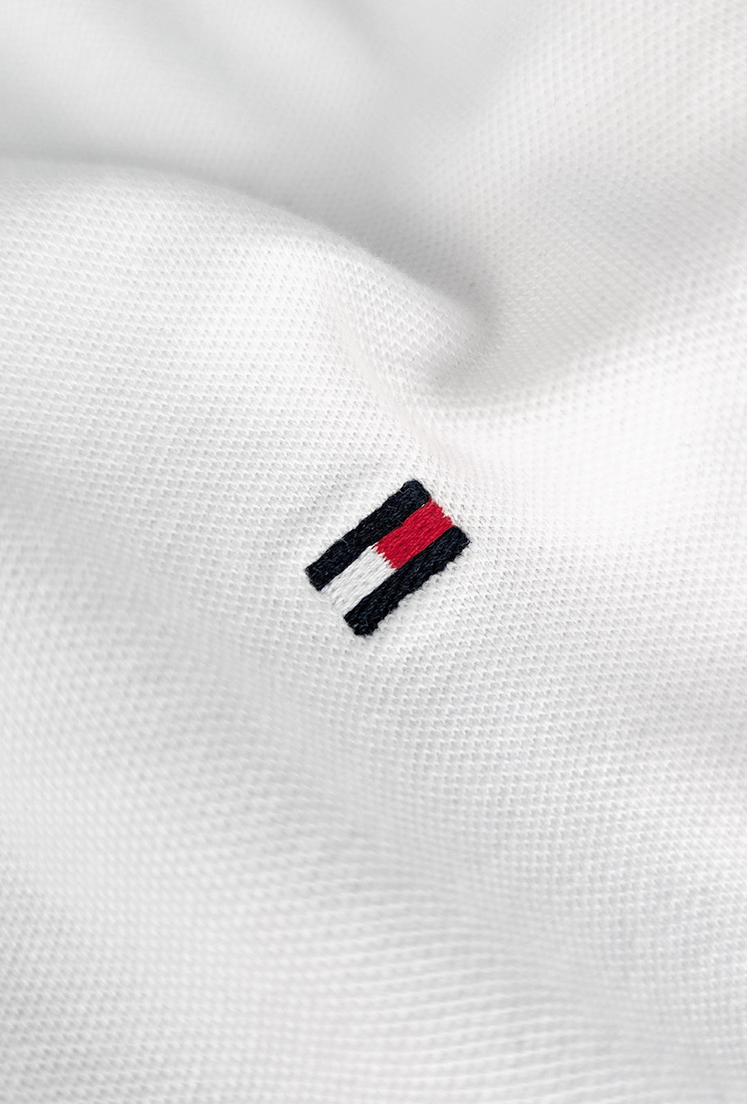 Polo Uomo TOMMY HILFIGER mezza manica colletto con righini a contrasto - BIANCO