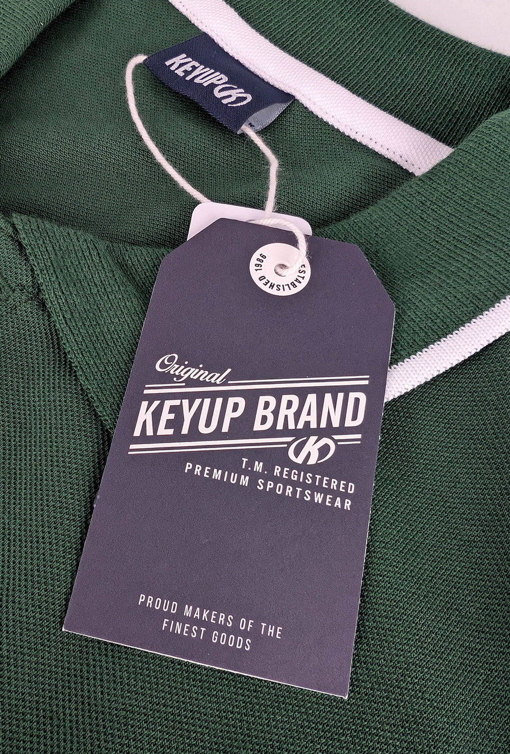 Polo uomo  KEYUP 100% cotone piquet - VERDE