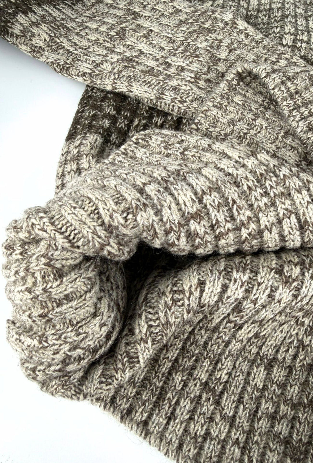 Maglione uomo girocollo multicolore invernale dresserd - BEIGE