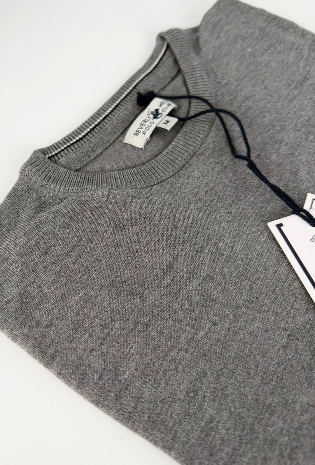 Maglioncino uomo Beverly Hills Polo Club in viscosa invernale - GRIGIO