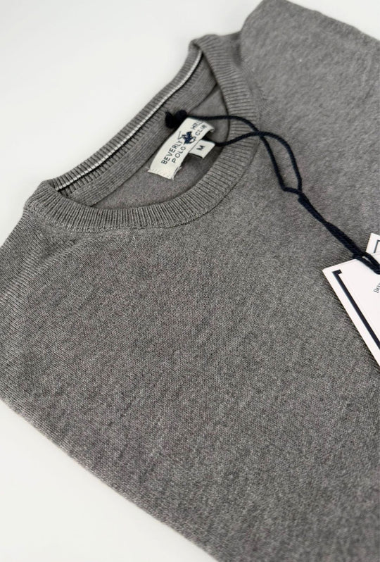 Maglioncino uomo Beverly Hills Polo Club in viscosa invernale - GRIGIO