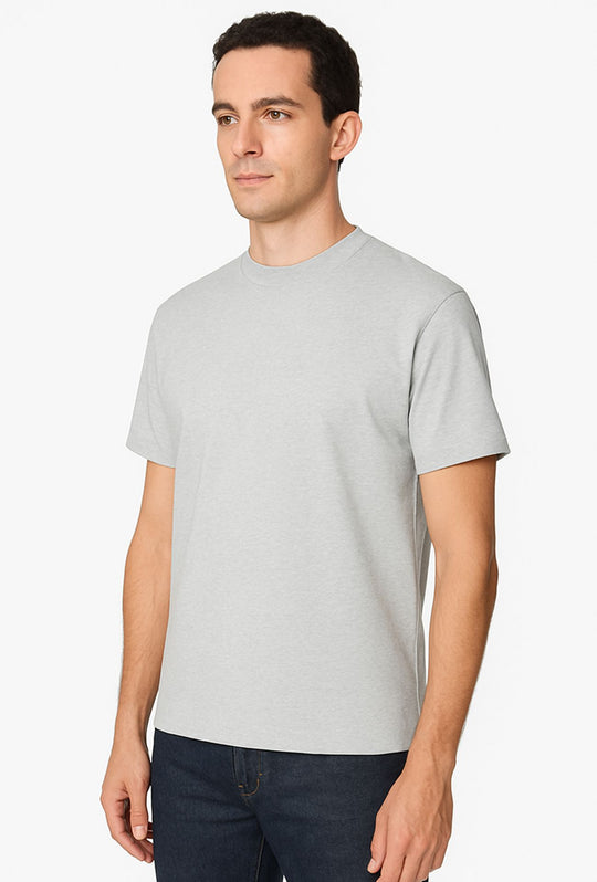 T-Shirt Uomo FILO DI SCOZIA  mezza manica - GHIACCIO