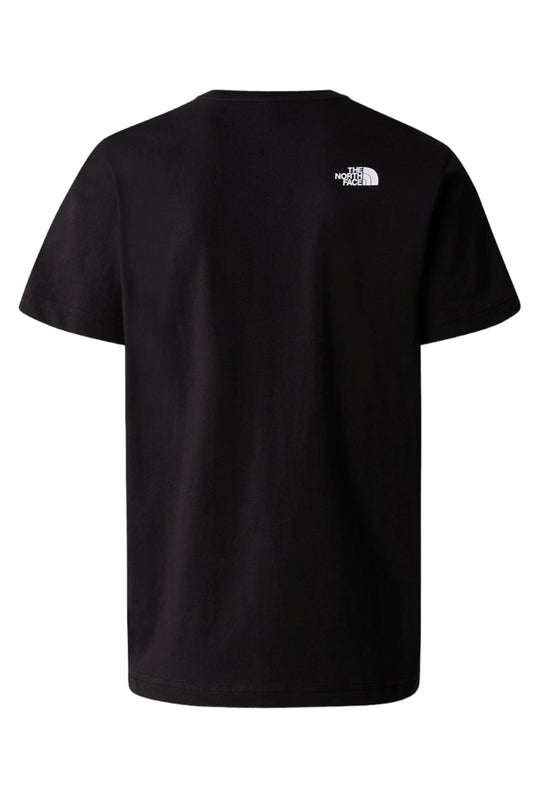 T-Shirt uomo The North Face con stampa sul petto - NERO