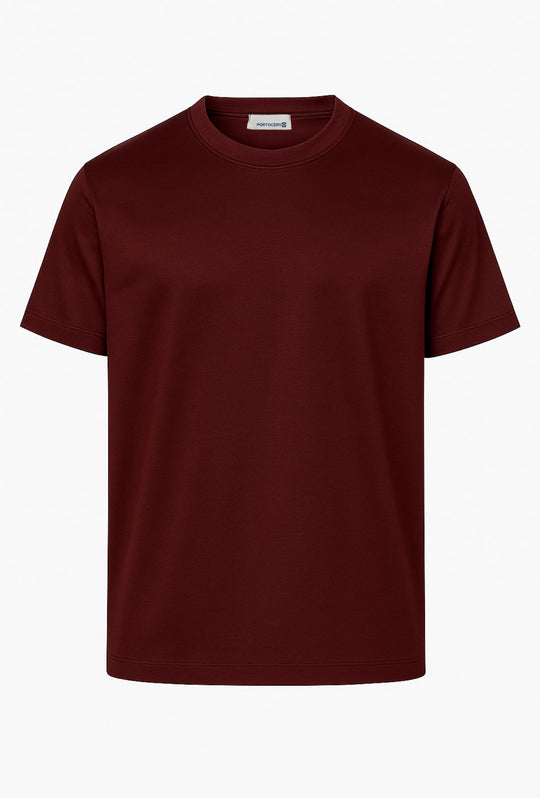 T-Shirt Uomo FILO DI SCOZIA  mezza manica - BORDEAUX