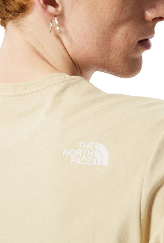 T-Shirt uomo The North Face con stampa sul petto - BEIGE